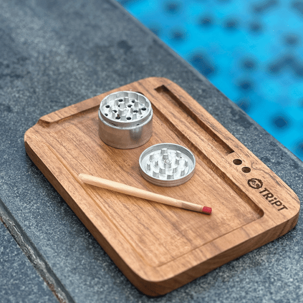 Wooden Crushing Rolling Tray - Image 2