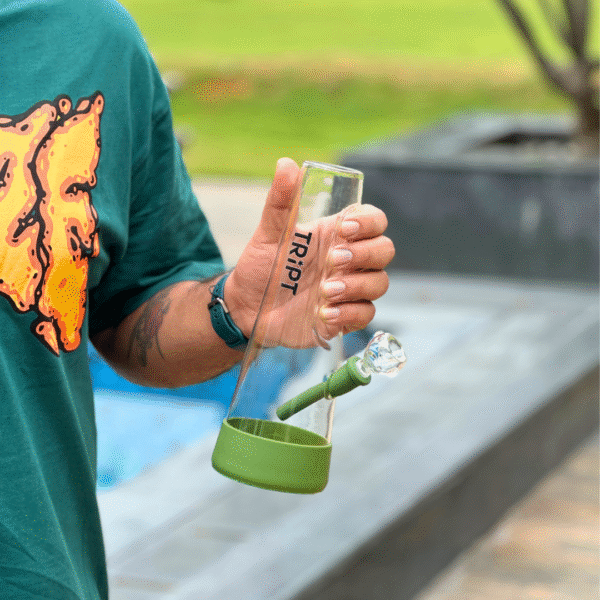 OG Silicone Glass bong ( O-Green)