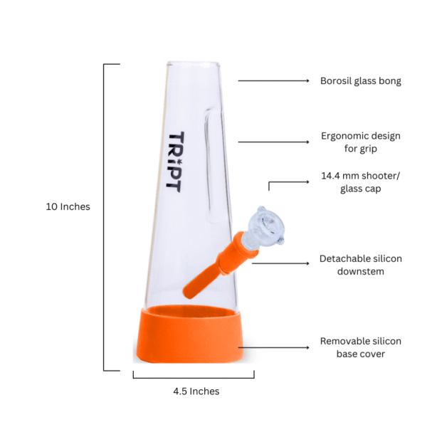 OG Silicone Glass bong ( Sunset Blaze) - Image 3