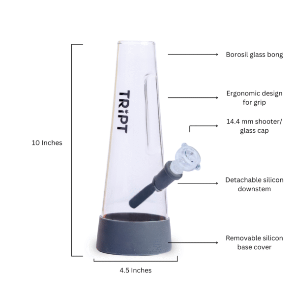 OG Silicone Glass bong ( H-Ash) - Image 3