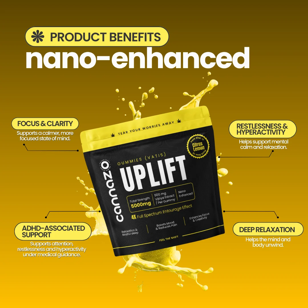 Cannazo India Uplift Gummies- Citrus Lemon - Image 2