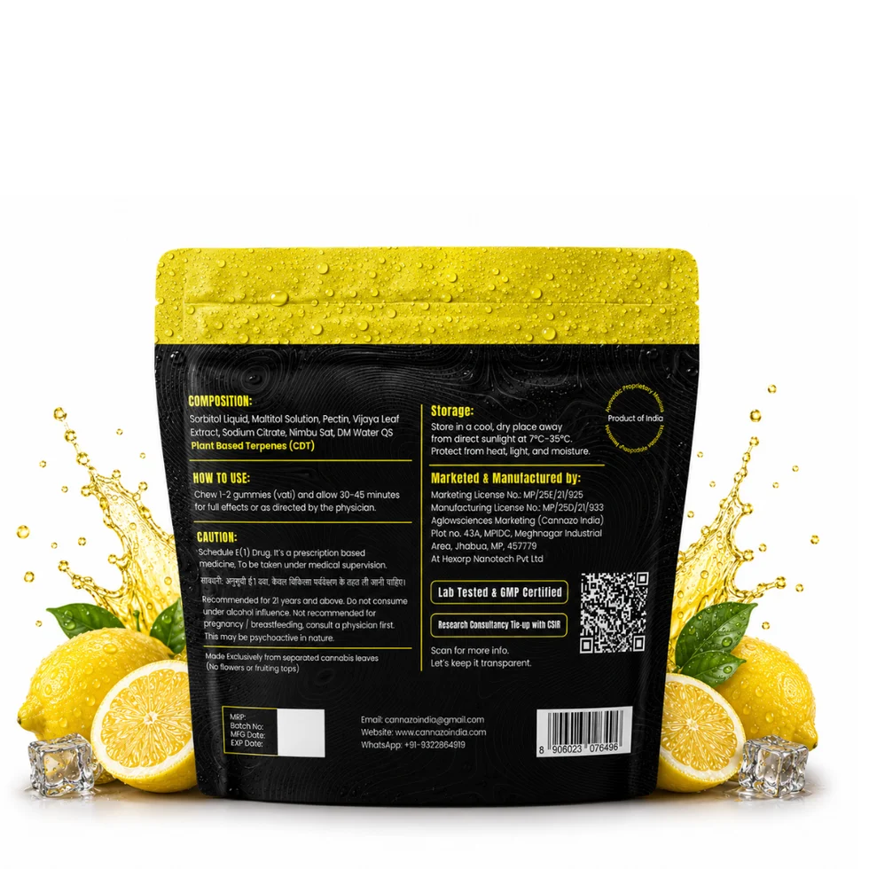 Cannazo India Uplift Gummies- Citrus Lemon - Image 8