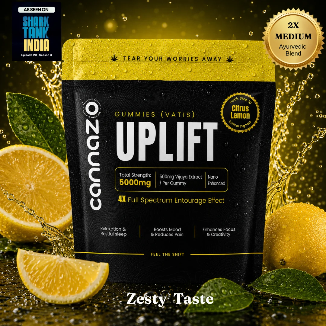 Cannazo India Uplift Gummies- Citrus Lemon